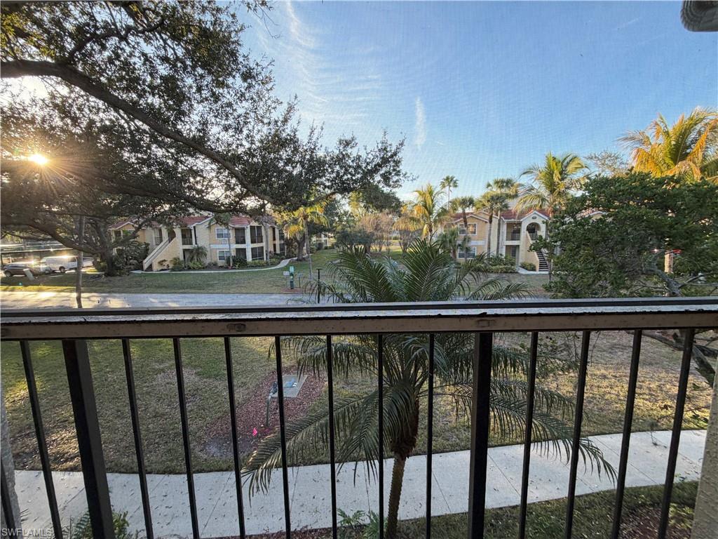 Balcony featuring a residential view