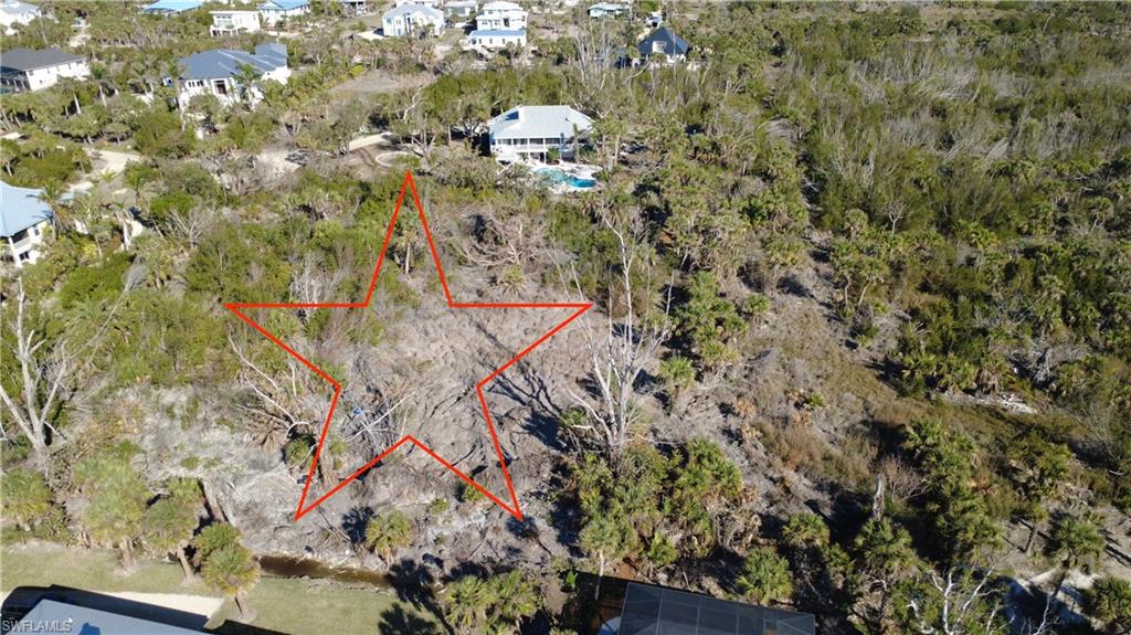 Aerial perspective of suburban area