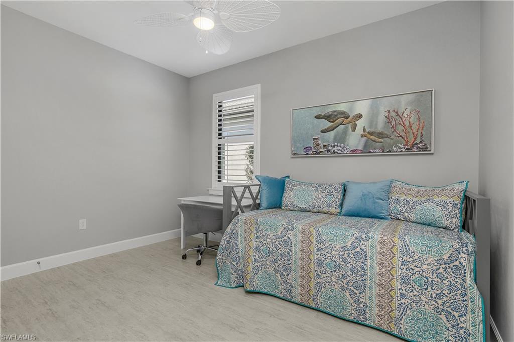 Another guest bedroom showing trundle bed here, but it is large enough for a queen bed for guests.
