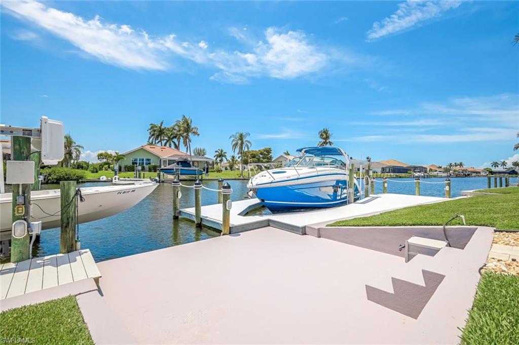 Two docks with Trex deck, larger dock with wrap around decking. 16,000 lb. and 5,000 lb lifts.