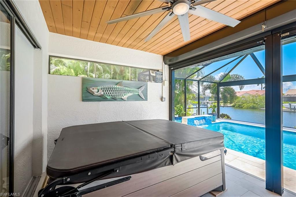 Inviting hot tub. This will convey with the sale if buyer desires.