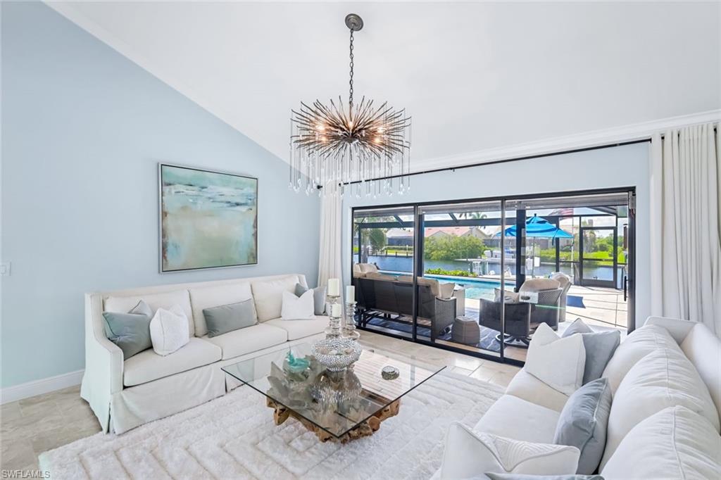 Formal living room overlooking poo