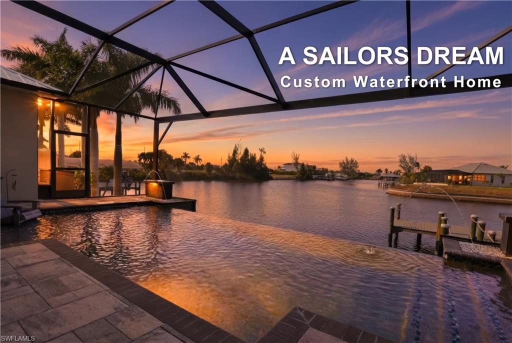 No Bridges, 9.5' Average Depth on 180' wide canal.  A Sailboaters Dream Custom Built Home!