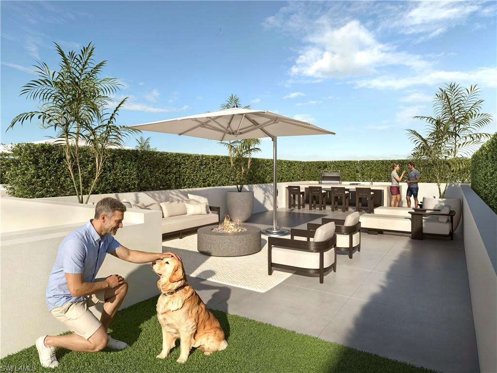 Private rooftop terrace