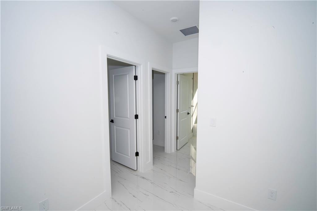 Hall with baseboards