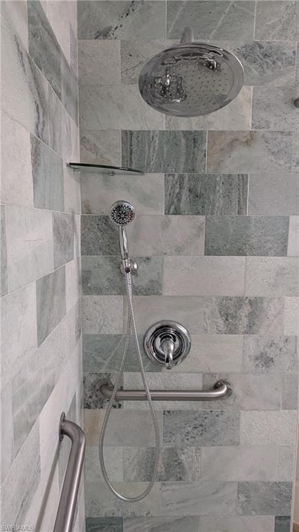 The Guest Bathroom Shower is a Soothing Waterfall Luxury Oasis.