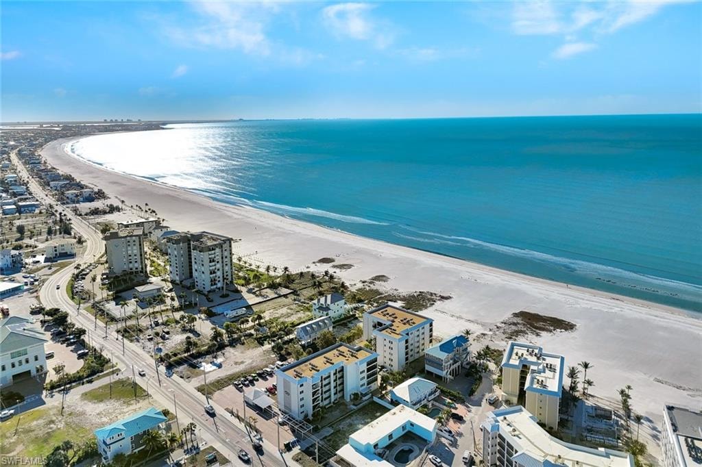 Bird's eye view of expansive coastline