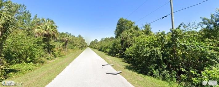 View of asphalt street