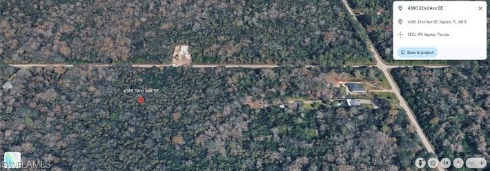 Aerial map of property and surrounding area
