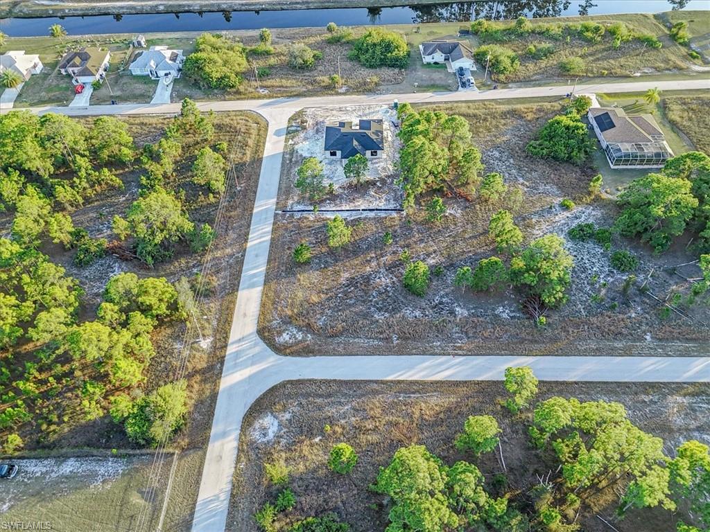 Drone / aerial view of a nearby body of water