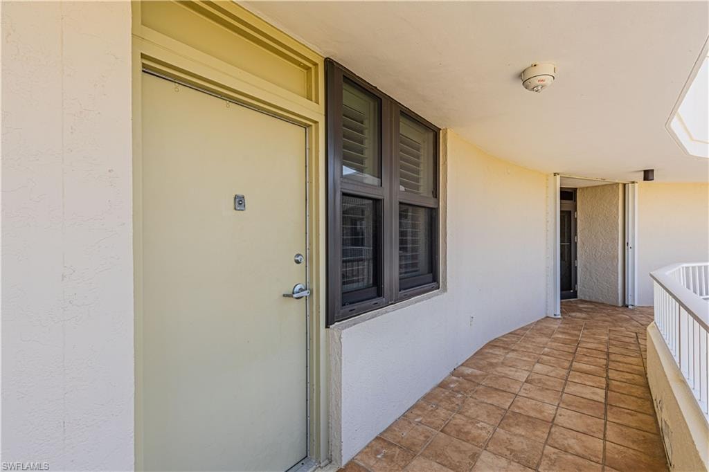 View of exterior entry