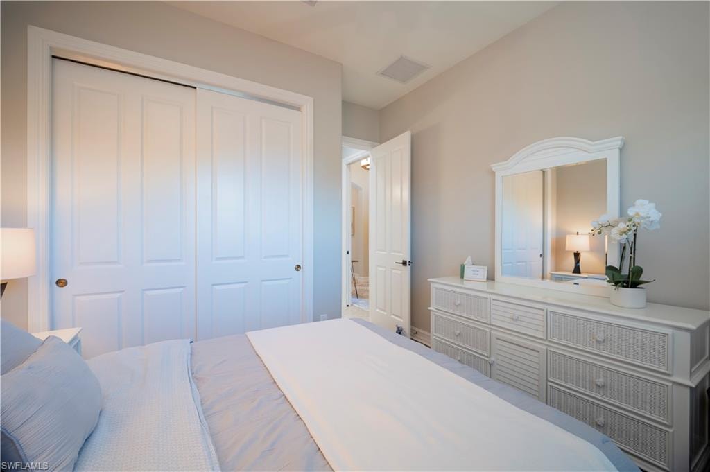 Bedroom with a closet