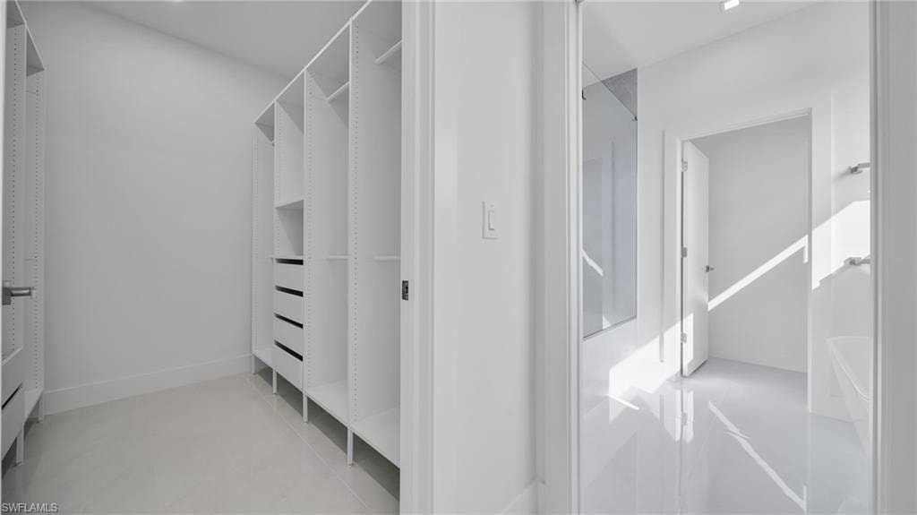 View of spacious closet