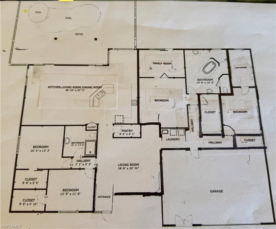 What you could do to the current floor plan to create an extra bedroom