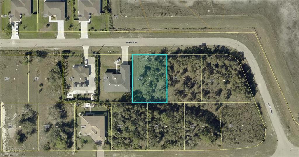 Map of property location with property parcel outlined