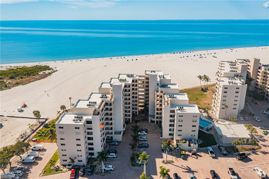 Aerial view of apartment complex