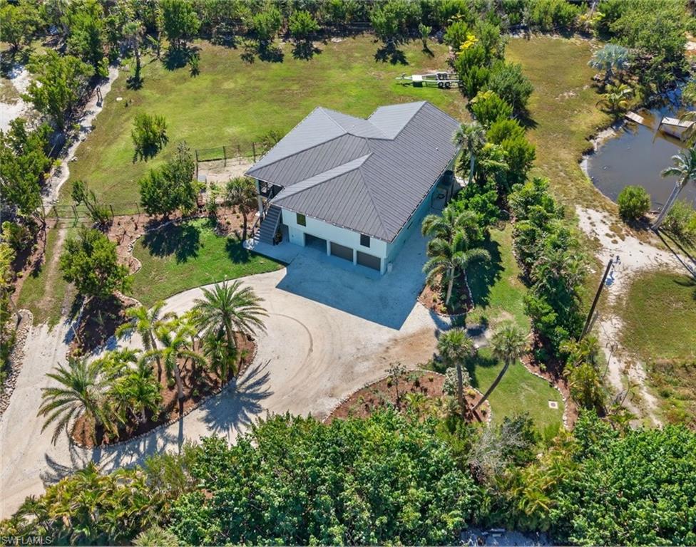 View from above of property