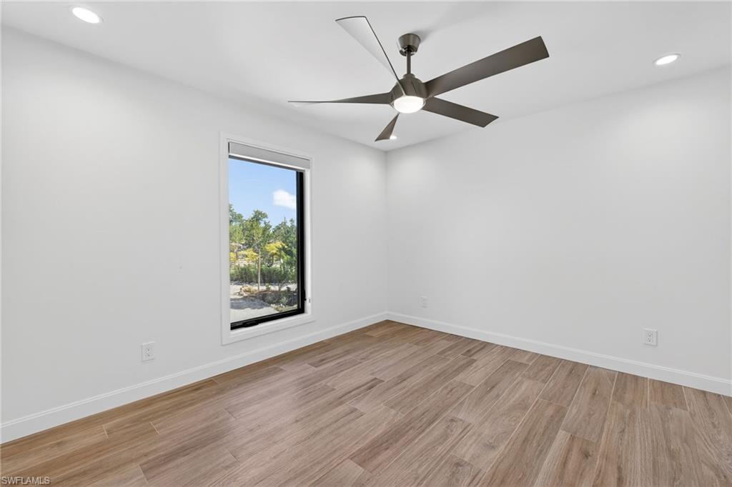 Spacious guest bedroom with oversize double built in closets, Jack and Jill bathroom, natural light.