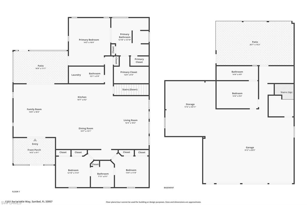 View of floor plan / room layout