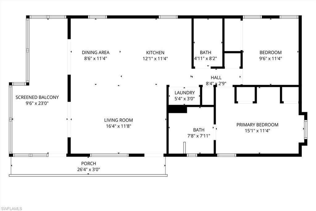 View of floor plan / room layout