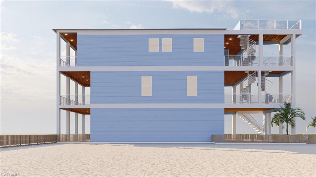 3D rendering of side of home - virtually enhanced