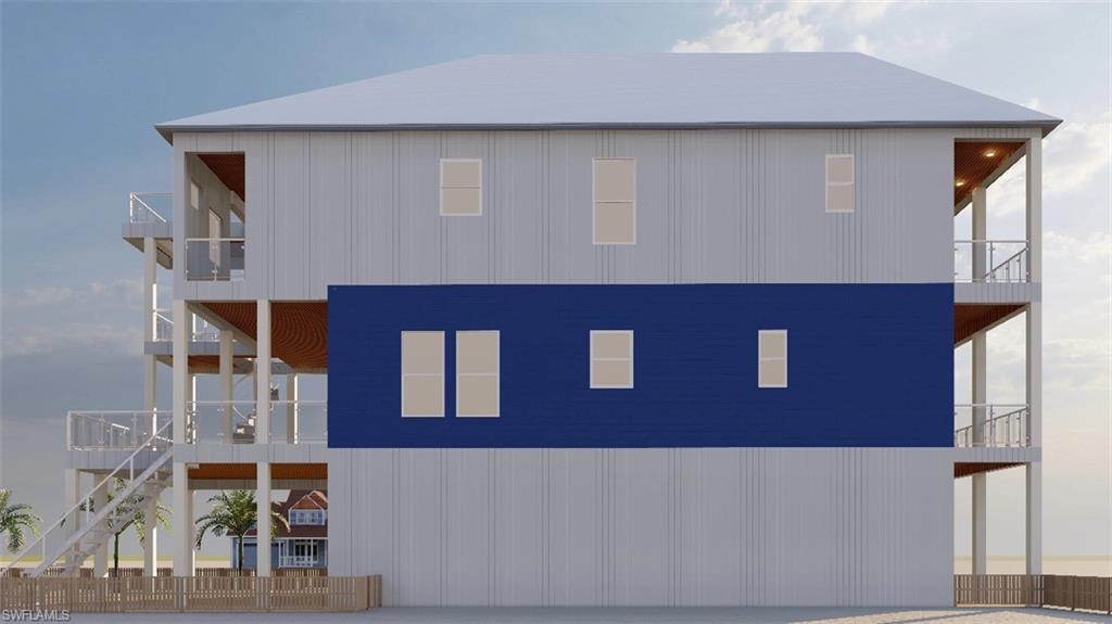 3D rendering of side of home - virtually enhanced