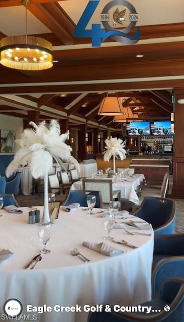 View of dining area