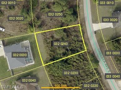 Aerial overview of property's location