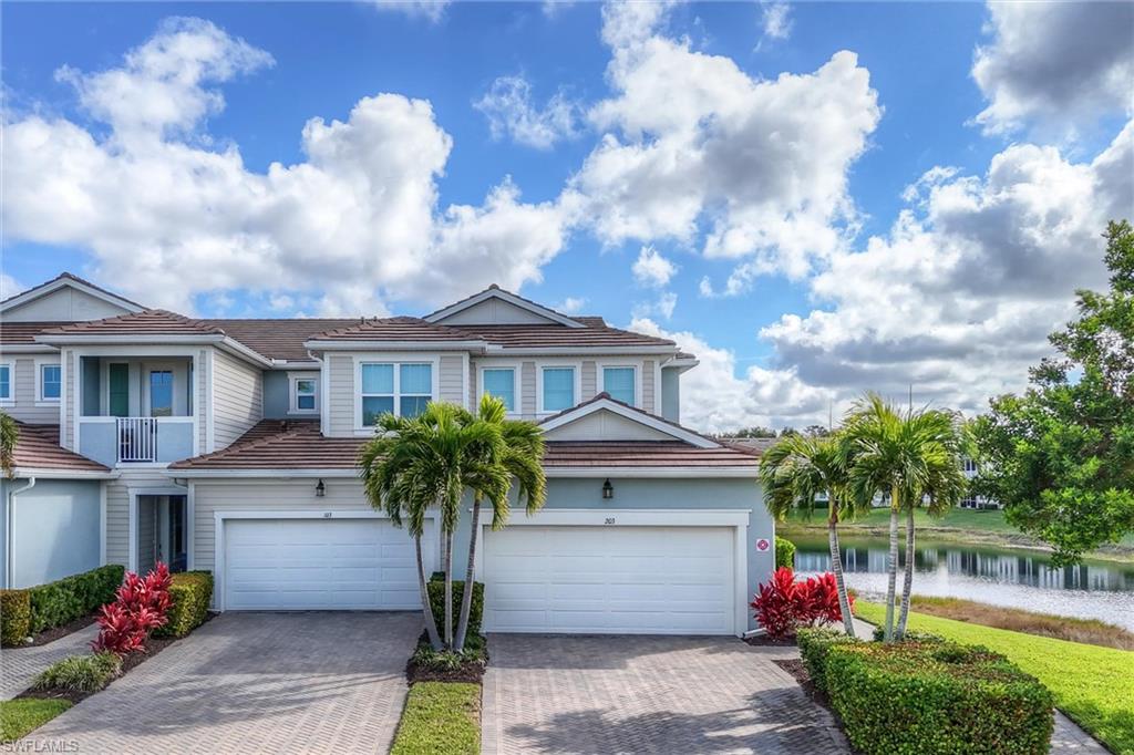 End unit with a water view