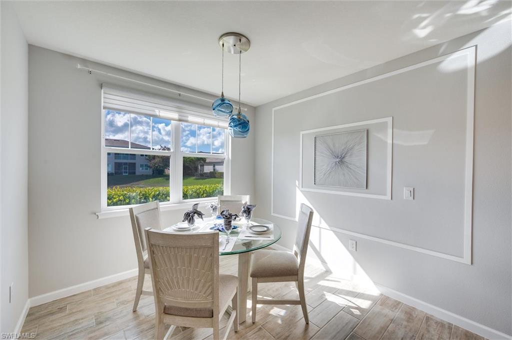 Dining area featuring tiled floors