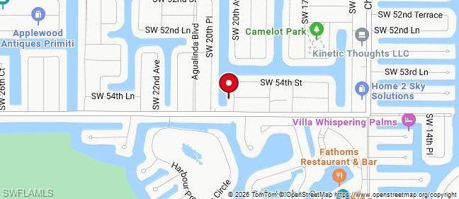 View of map indicating the home's Cape Harbour/El Dorado Blvd location.