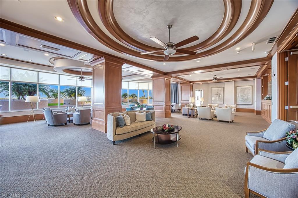 Common area with recessed lighting