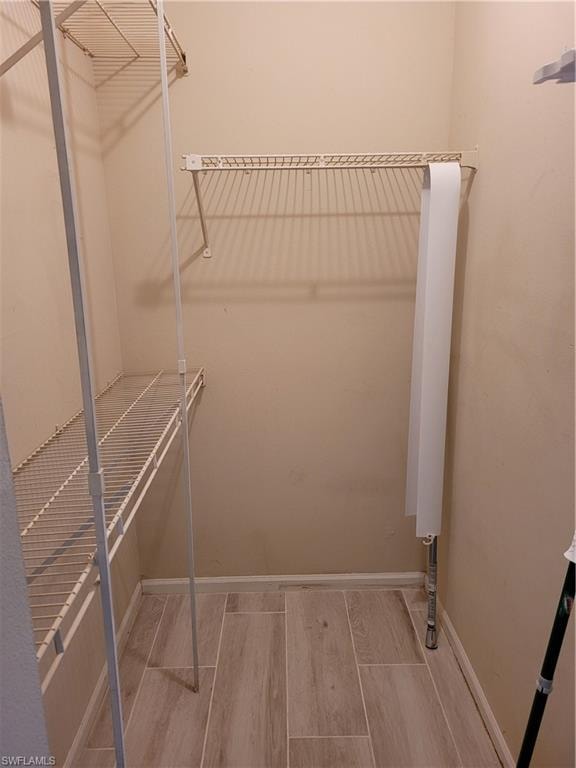 Additional walk-in closet in hall between the bedroom and bath.