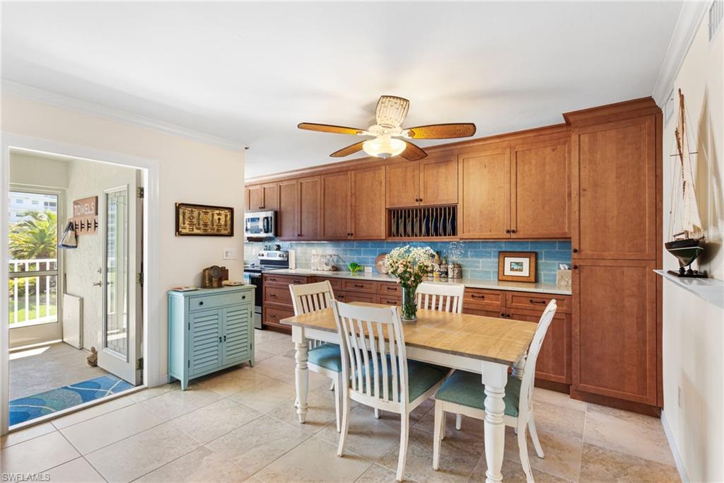 Extended custom kitchen.