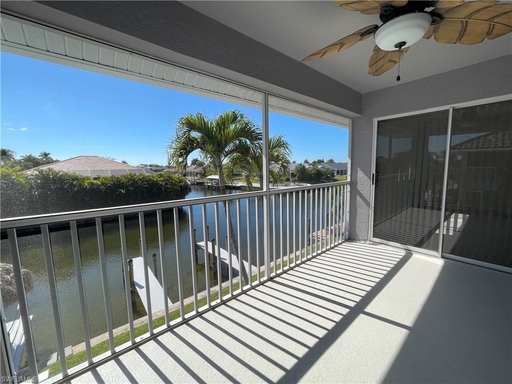 Balcony with water view