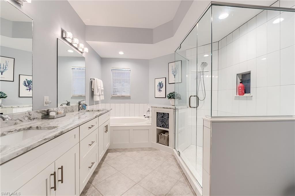 RE-MODELED BATHROOM OFFERS ADDITIONAL STORAGE SPACE