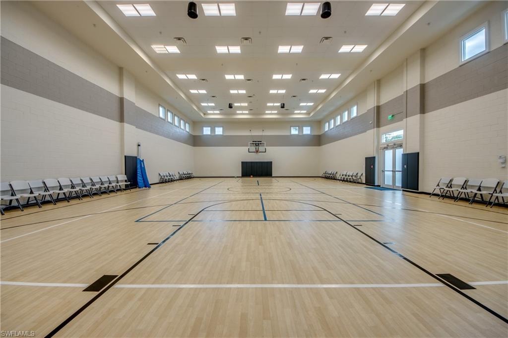 View of basketball court with community basketball court