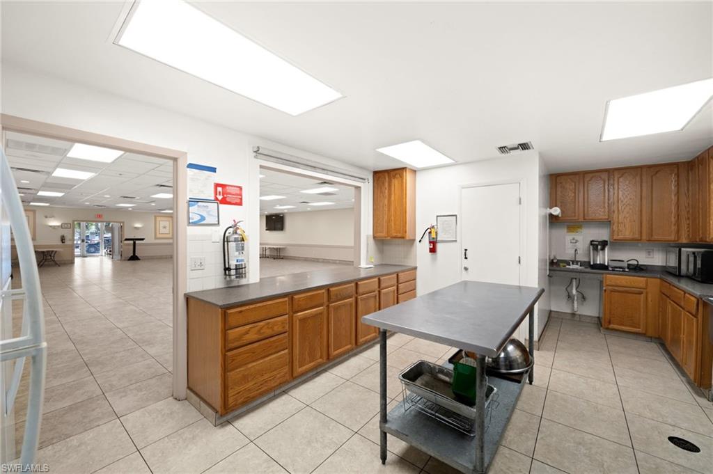 1st floor kitchen, serving area, and banquet hall / event center