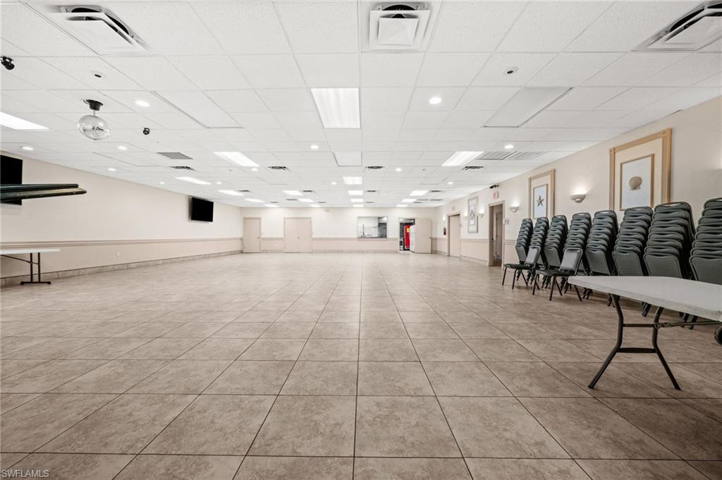 Large Open Hall with Tile Flooring