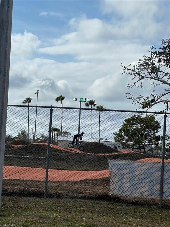 View of tennis court