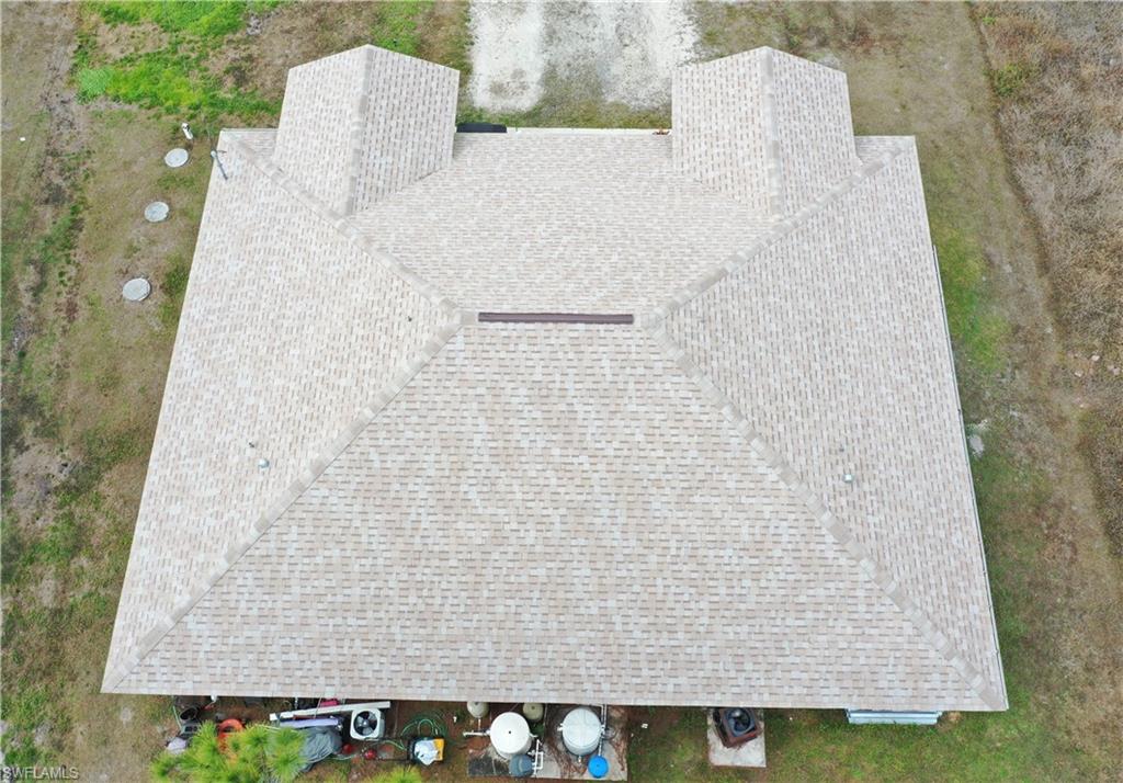 View from above of property