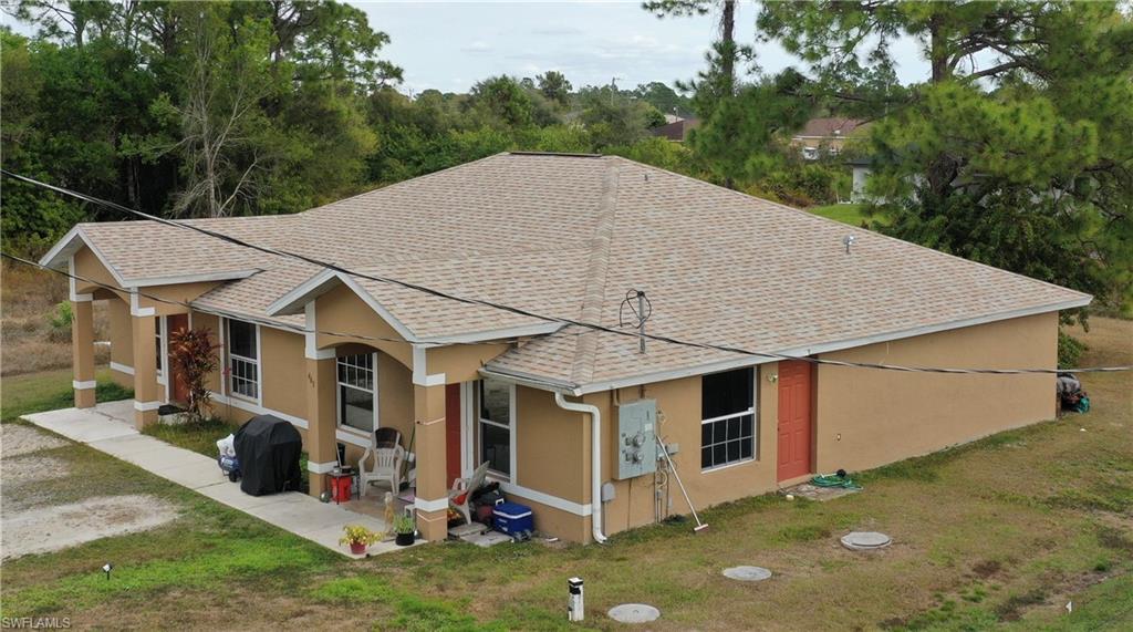 Aerial view of subject property