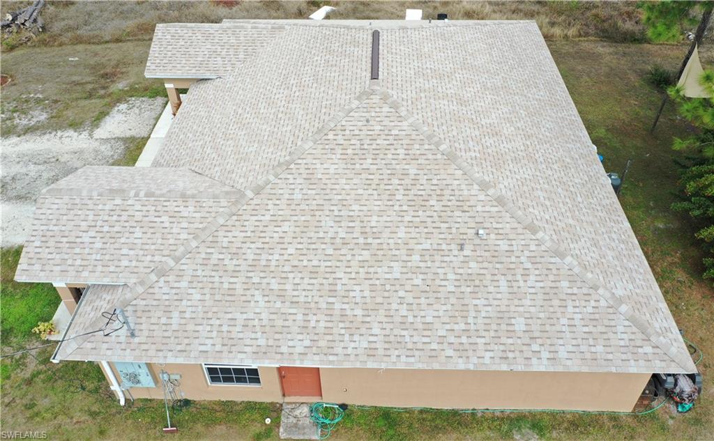 View from above of property