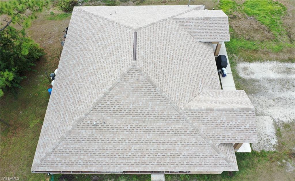 View from above of property