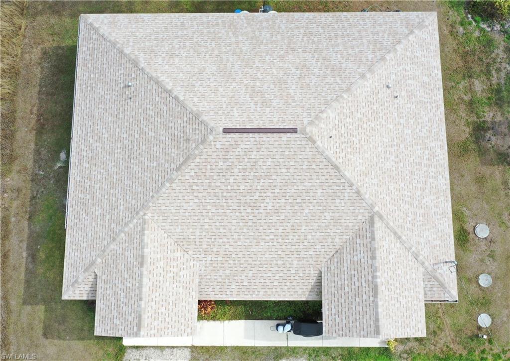 View from above of property