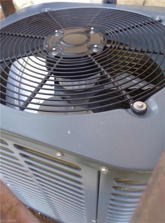 Exterior view of a central air condition unit