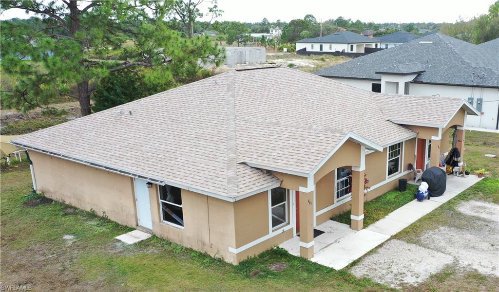 Aerial view of property and surrounding area