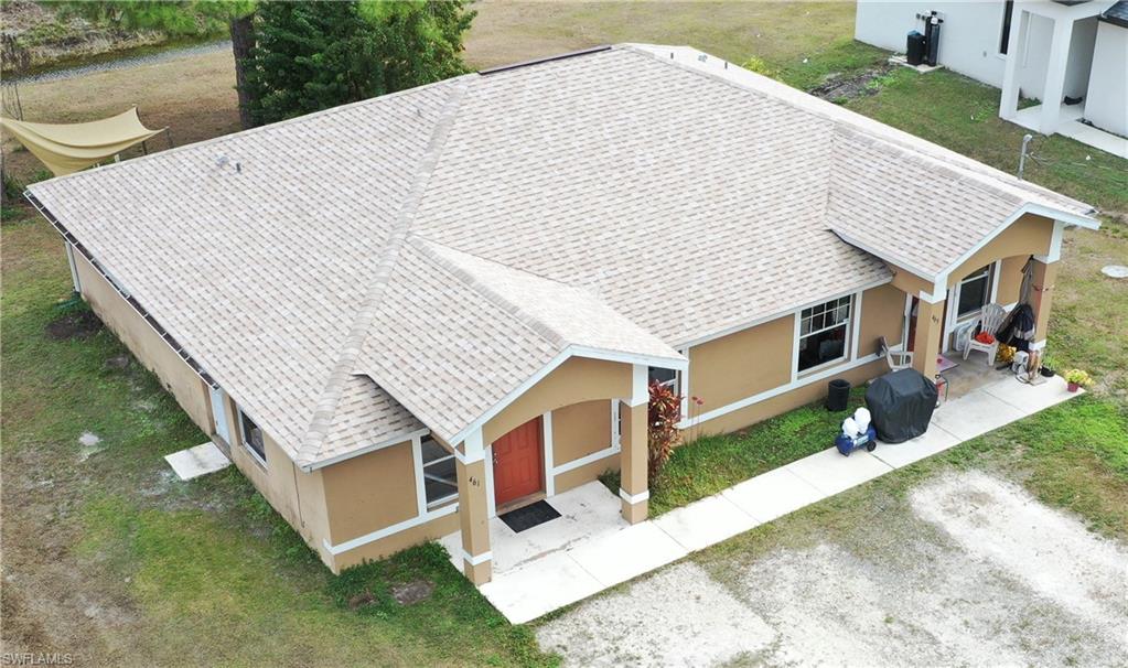 Aerial view of the subject property