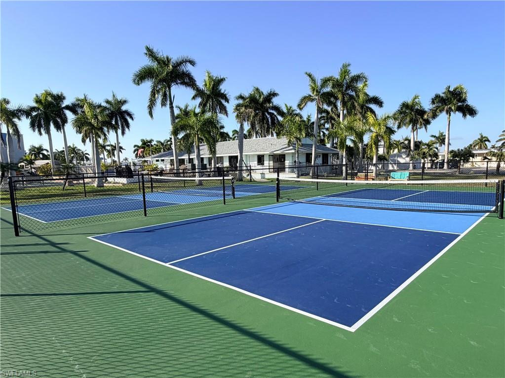 View of tennis and pickleball courts