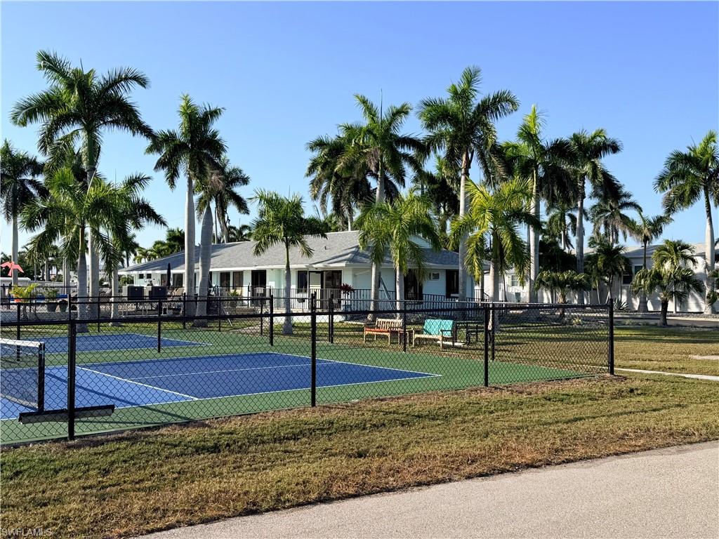 View of courts and clubhouse